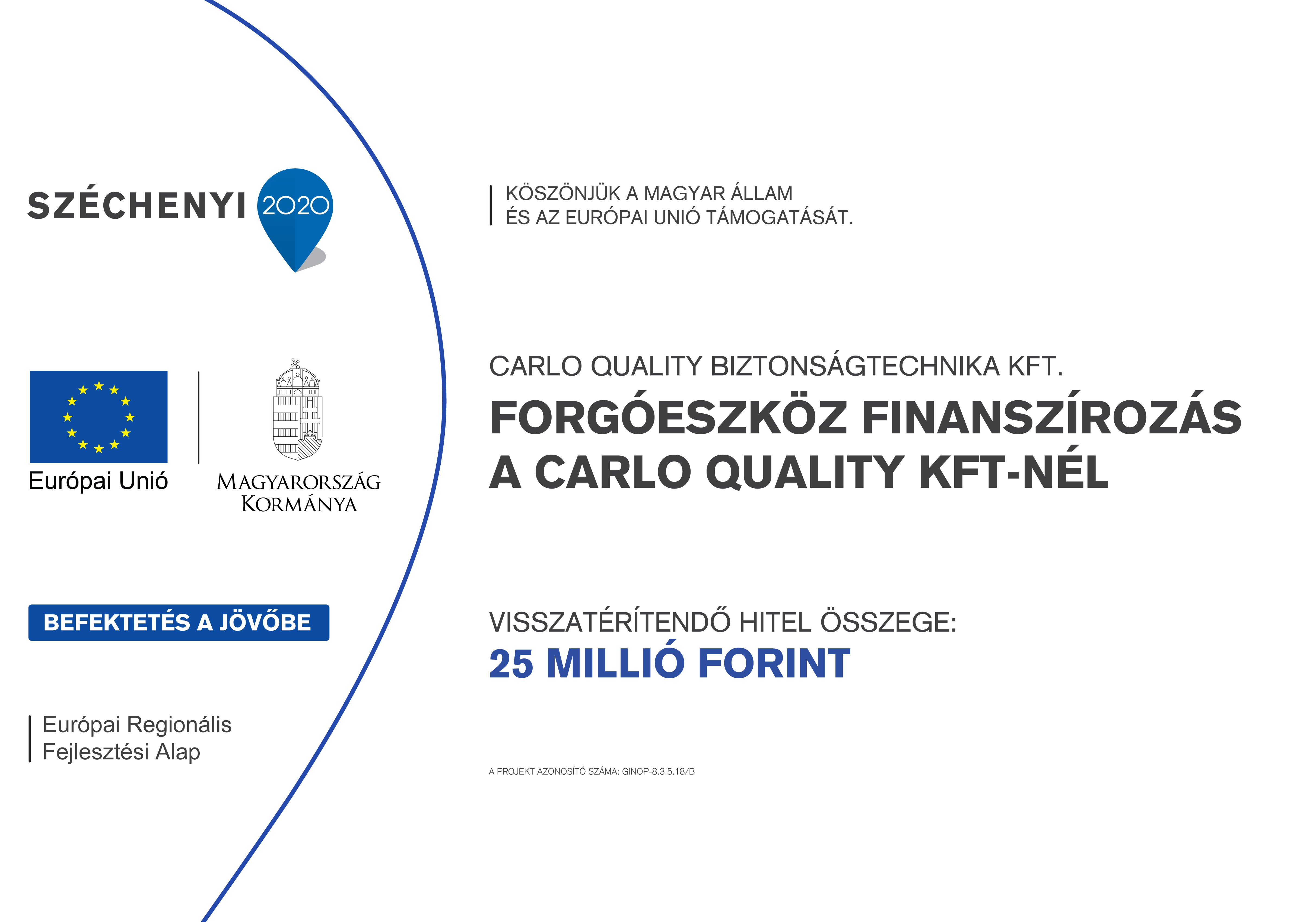 Pályázat Carlo Quality Kft.